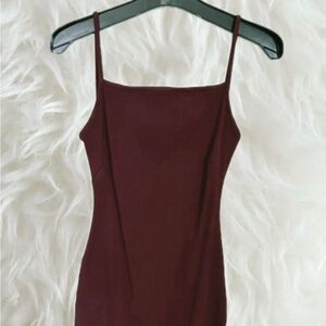 Fashion Nova Plum Bodycon Mini Dress Spaghetti Strap